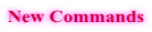 New Commands 